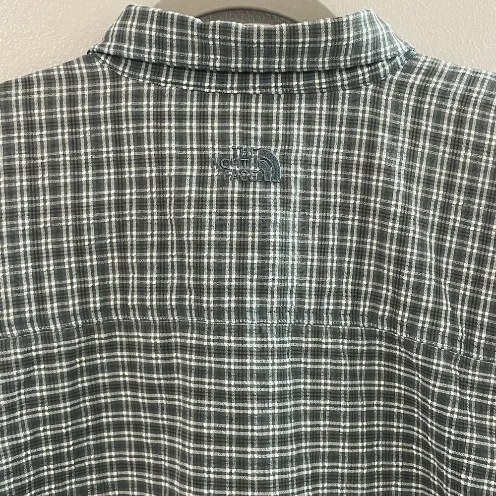 The North Face Men’s Plaid Seersucker Short Sleeve Button Down Shirt XL Gorpcore